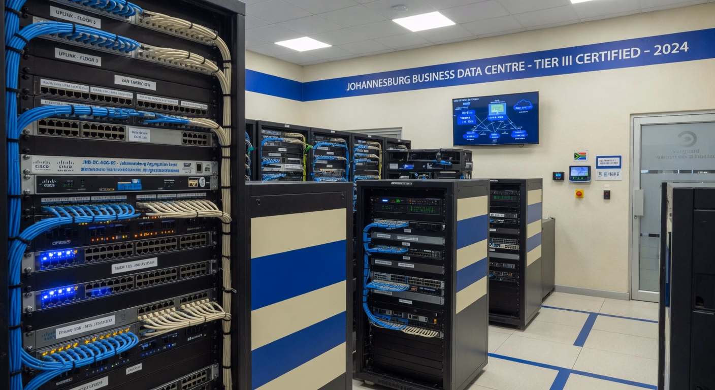 Segmented high-performance networking infrastructure supporting warehouse operations at Apex Distribution in Midrand